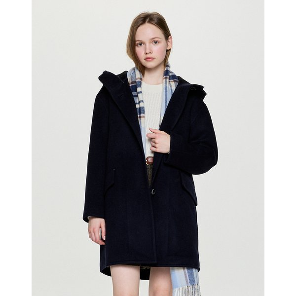 [헤지스 여성] 헤지스레이디스 25FW 핸드메이드 후디코트 095 100 2653149 HSCO5D983N2