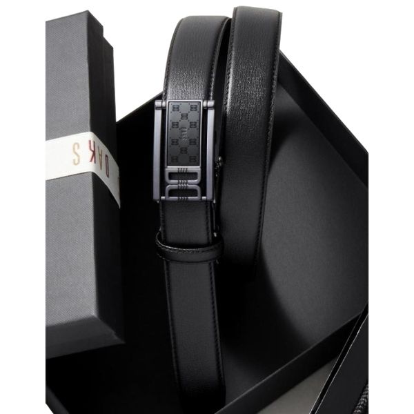 [닥스 액세서리] 닥스 daksmensacc 무광버클 소가죽 자동벨트 DBBE5F835BK