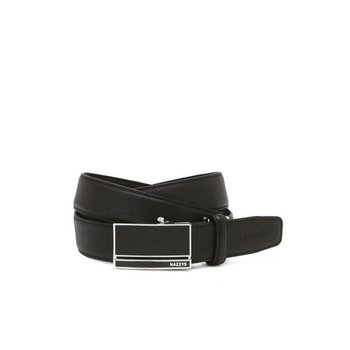 [헤지스 액세서리 남성] 로고장식 소가죽 벨트 3 5 X 120 폭X총길이 버클기장 WUBE4F159BK